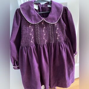 Polly Flinders Heirlooms Vtg. Smocked Dress with Peter Pan Collar Sz 6